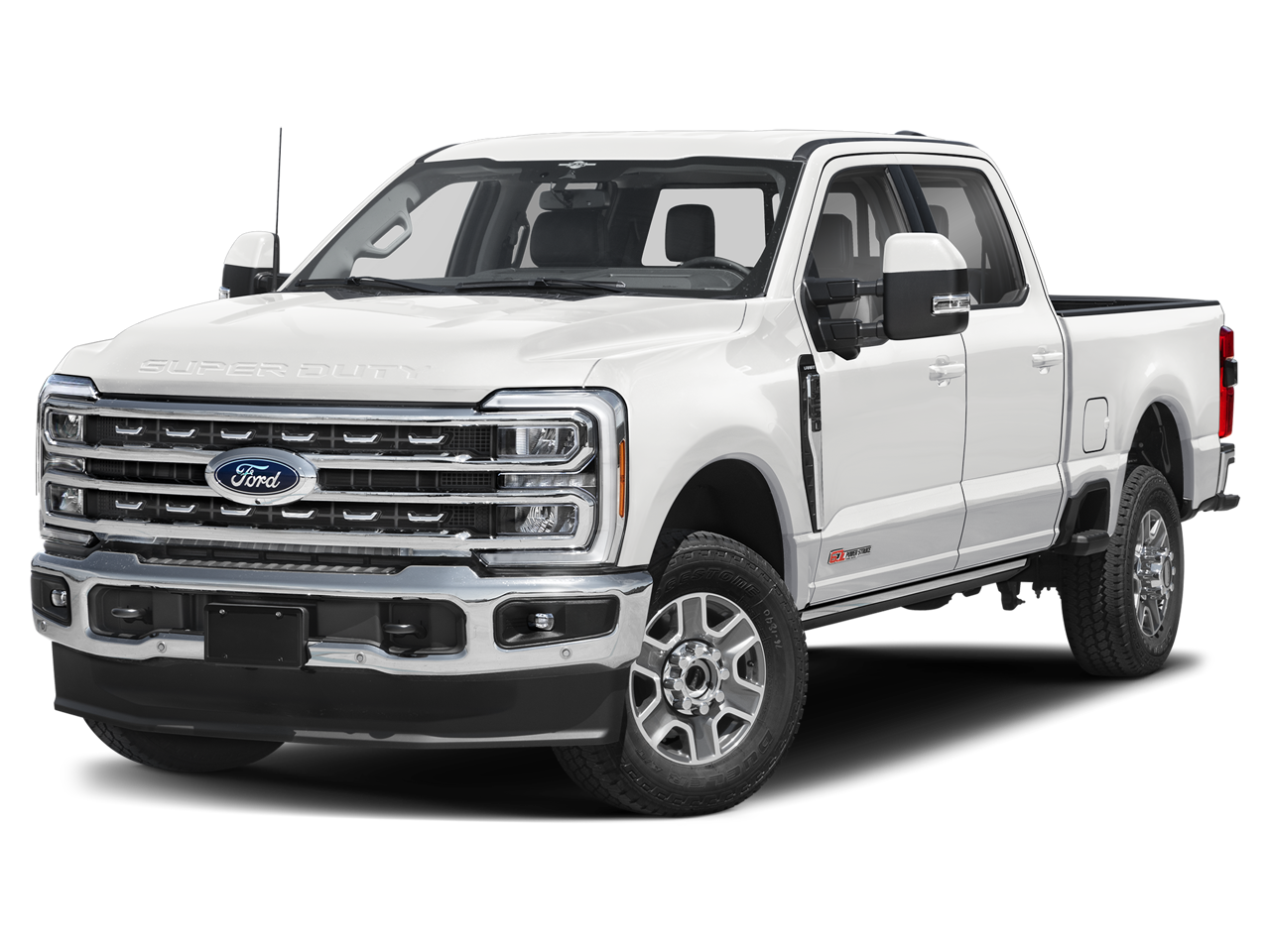 2026 Ford Super Duty F-250 SRW LARIAT in Oxford White — front three-quarter view