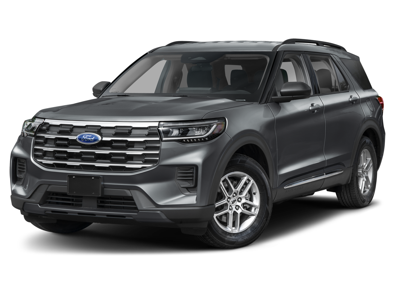 2026 Ford Explorer Active w/200A Pkg in Agate Black Metallic — front three-quarter view