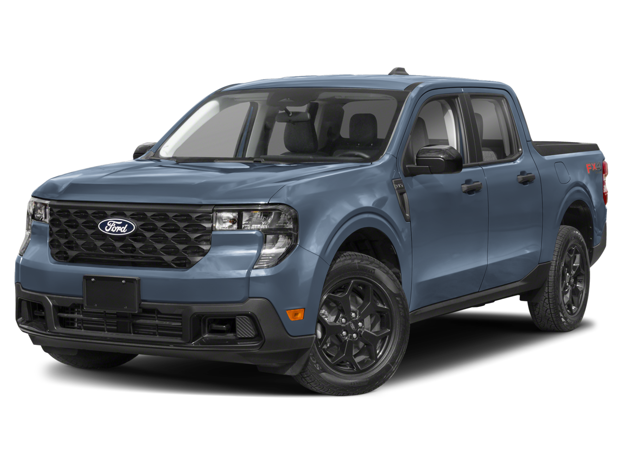 2026 Ford Maverick XLT in Shadow Black — front three-quarter view