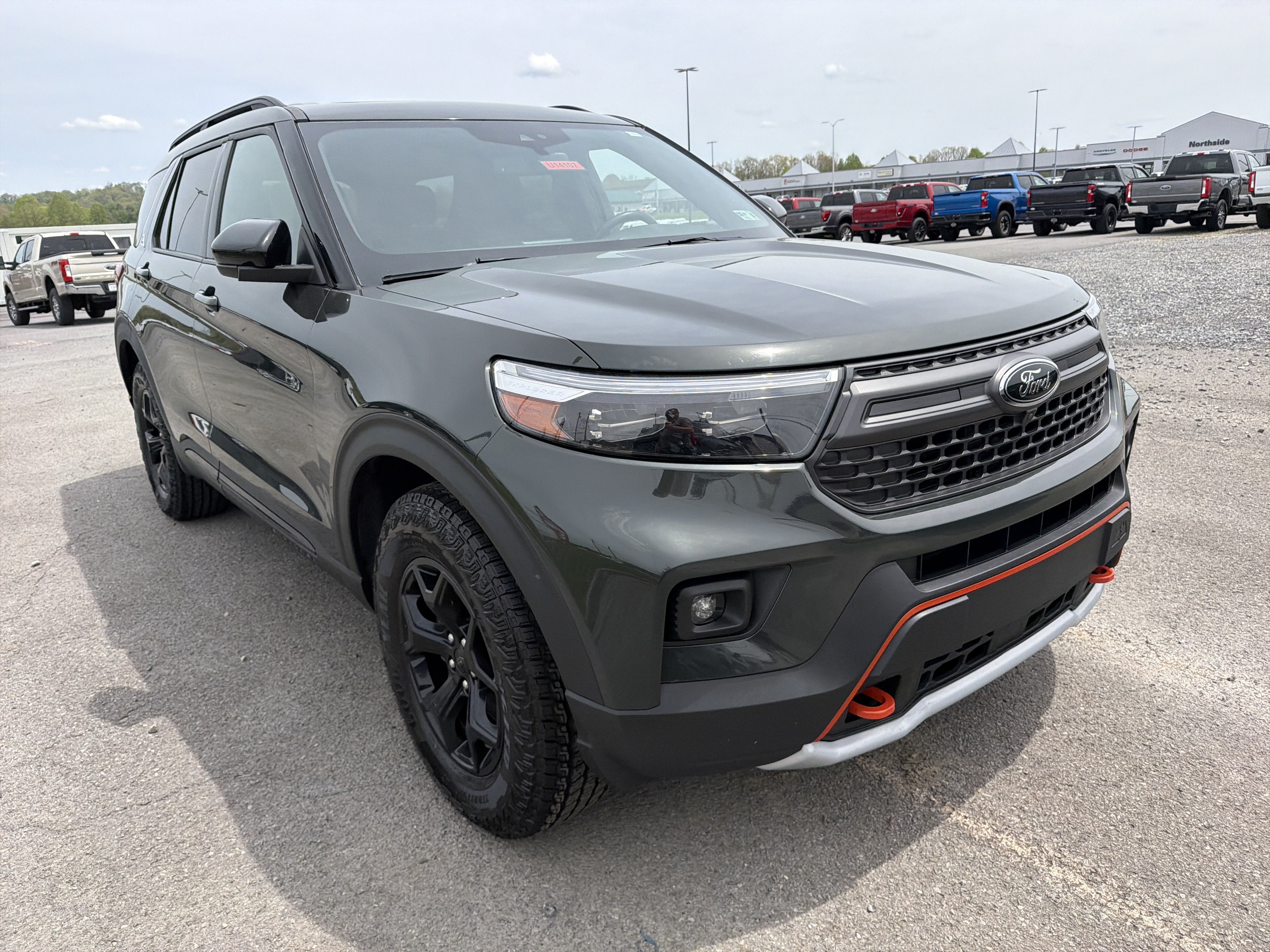 2023 Ford Explorer — rear three-quarter view
