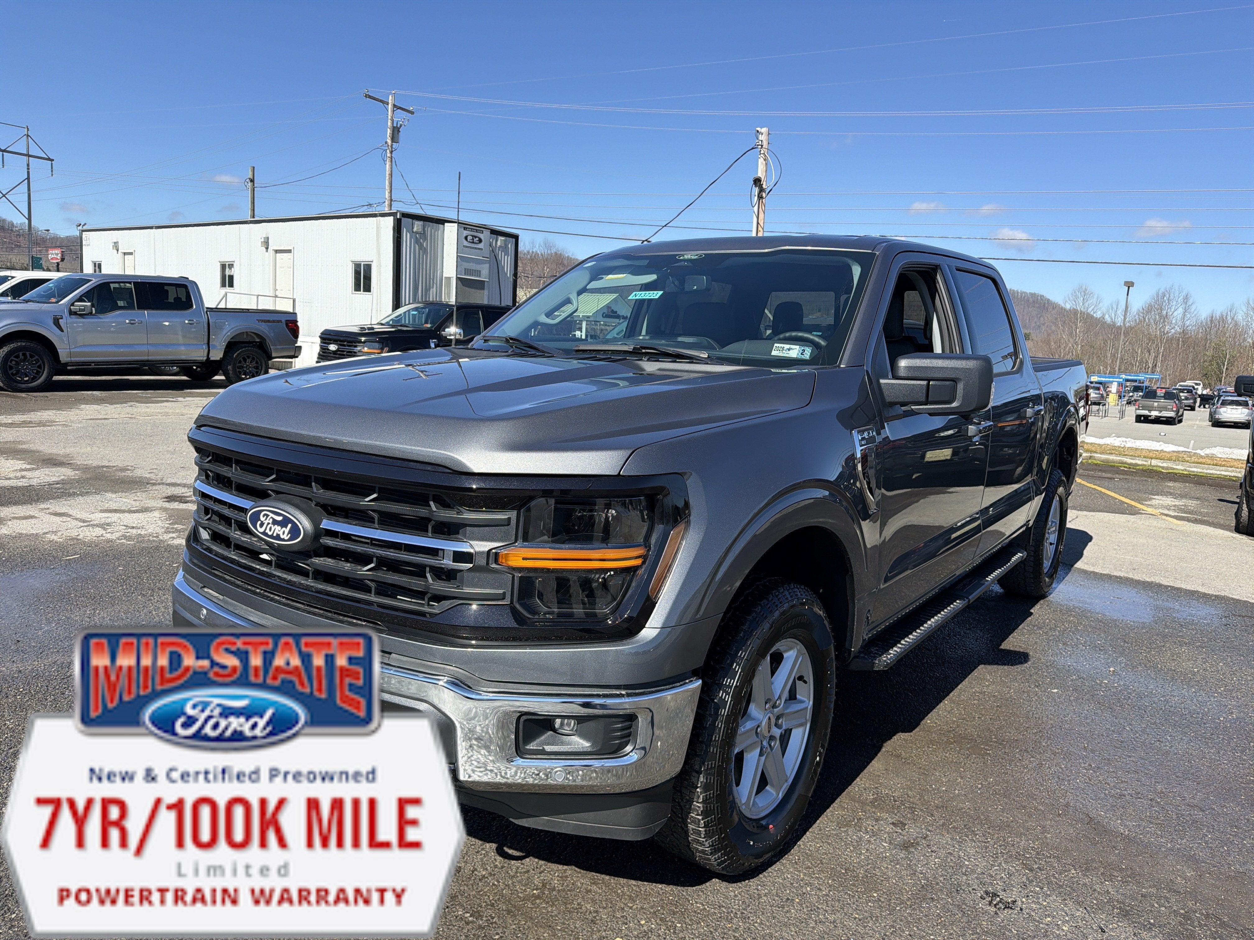 2026 Ford F-150 XLT in Carbonized Gray Metallic — front three-quarter view