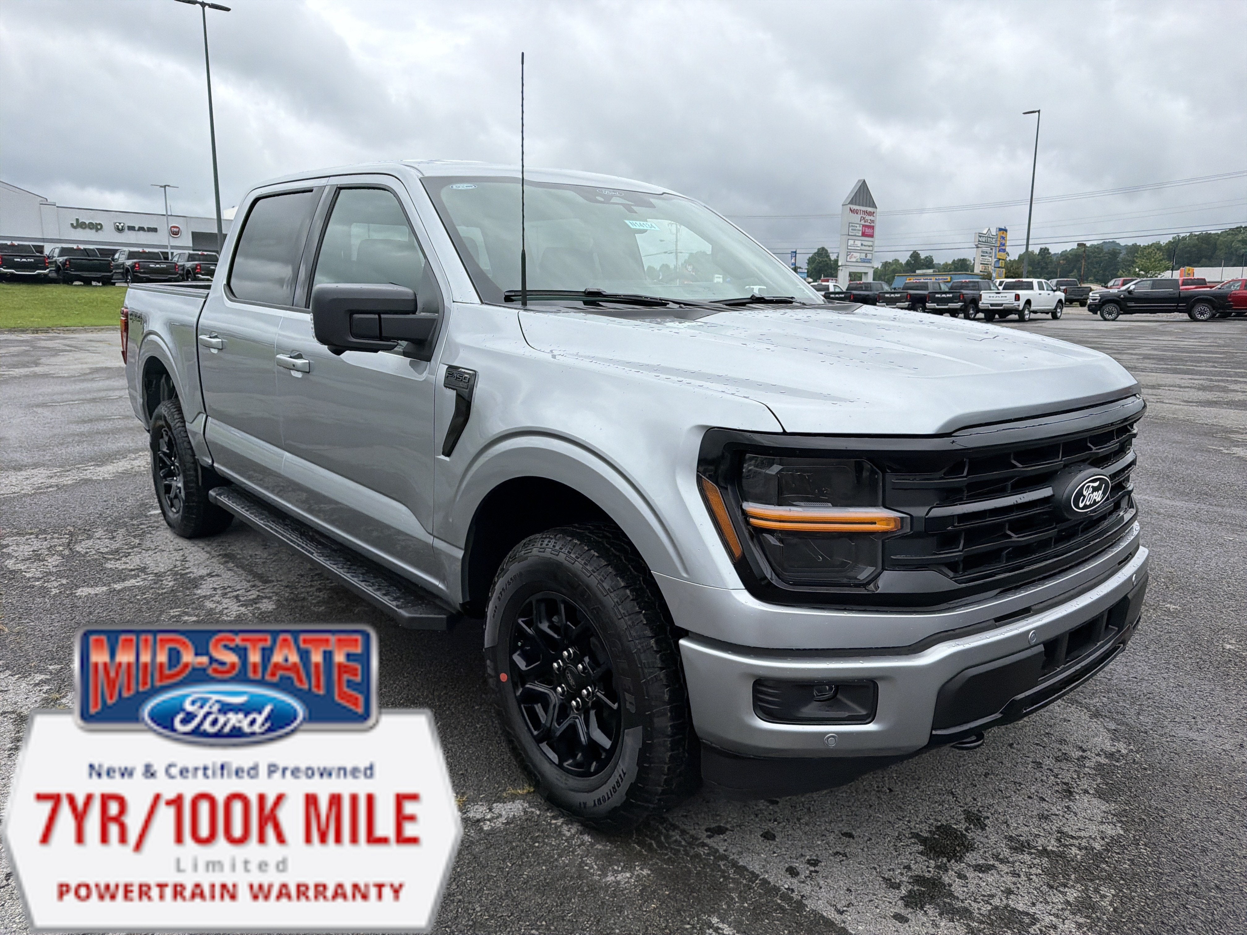 2026 Ford F-150 XLT in Iconic Silver Metallic — front three-quarter view