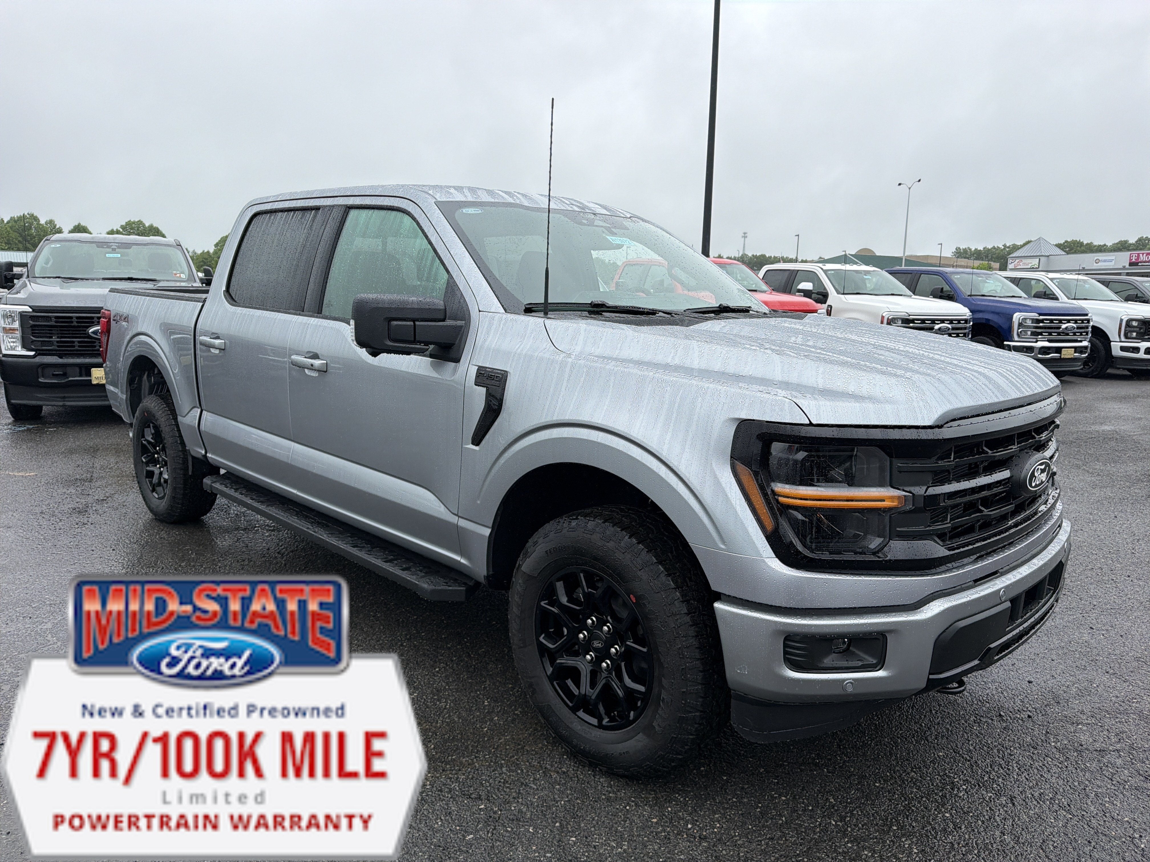 2026 Ford F-150 XLT in Iconic Silver Metallic — front three-quarter view