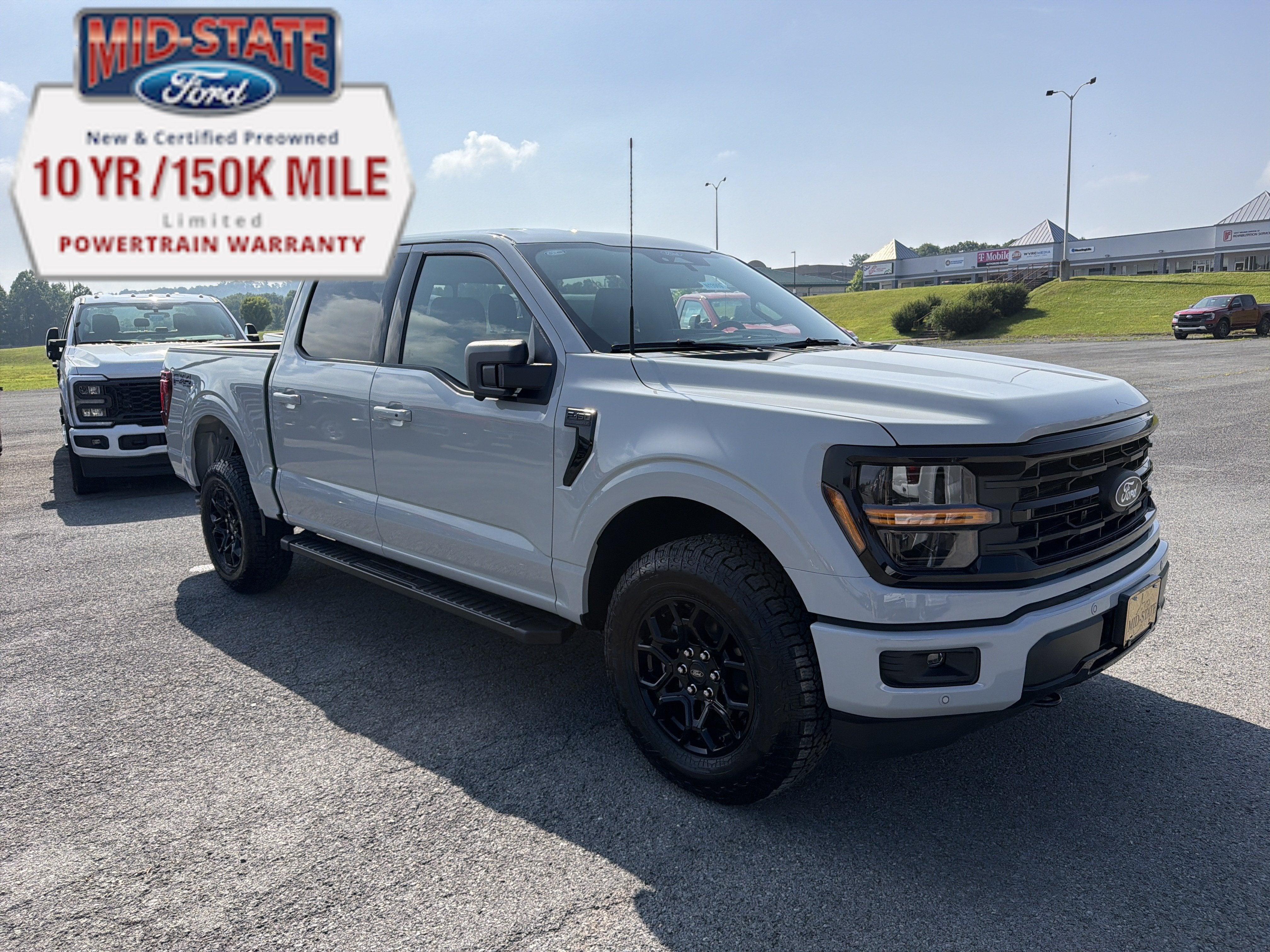 2026 Ford F-150 XLT in Avalanche — front three-quarter view