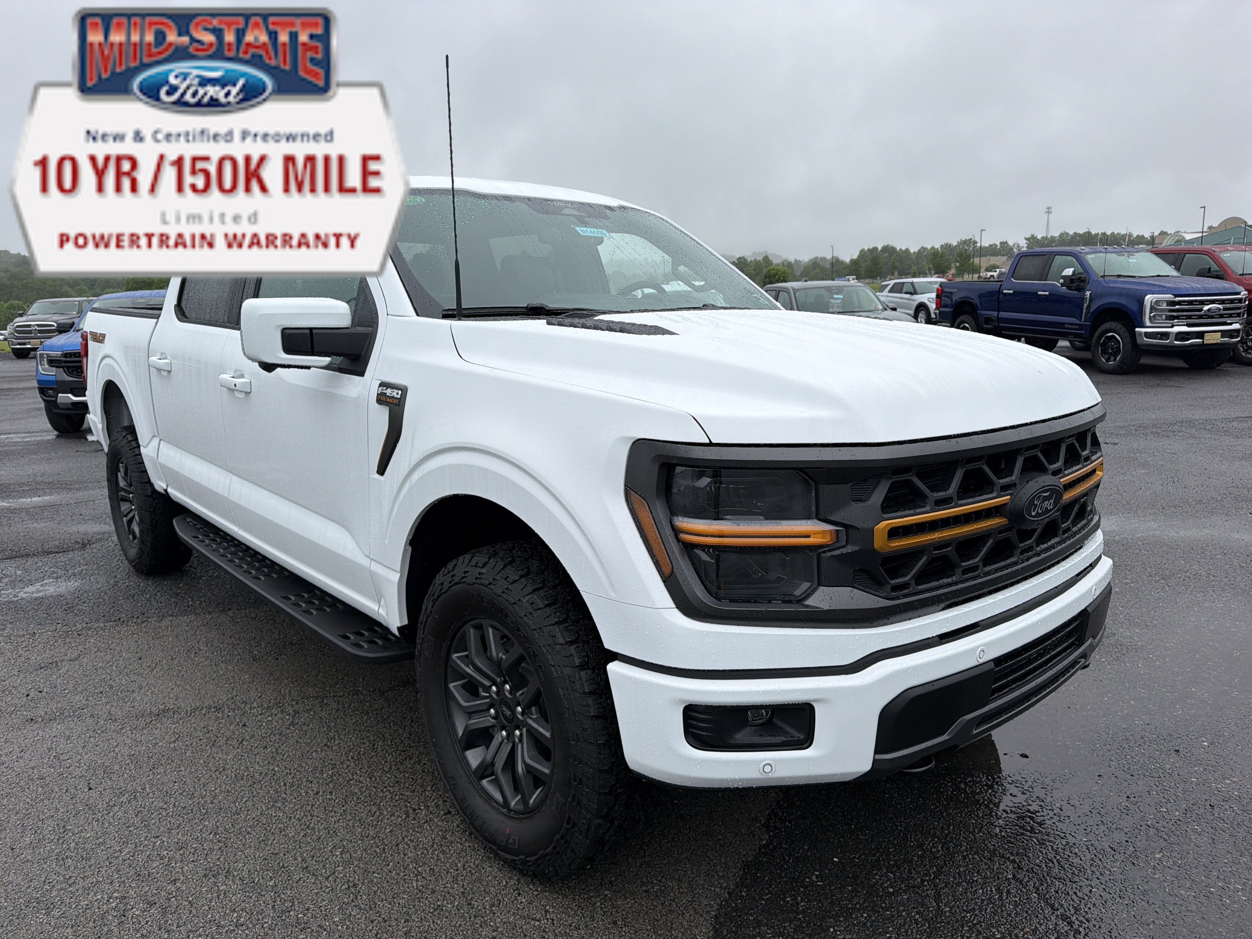 2026 Ford F-150 Tremor in Oxford White — front three-quarter view
