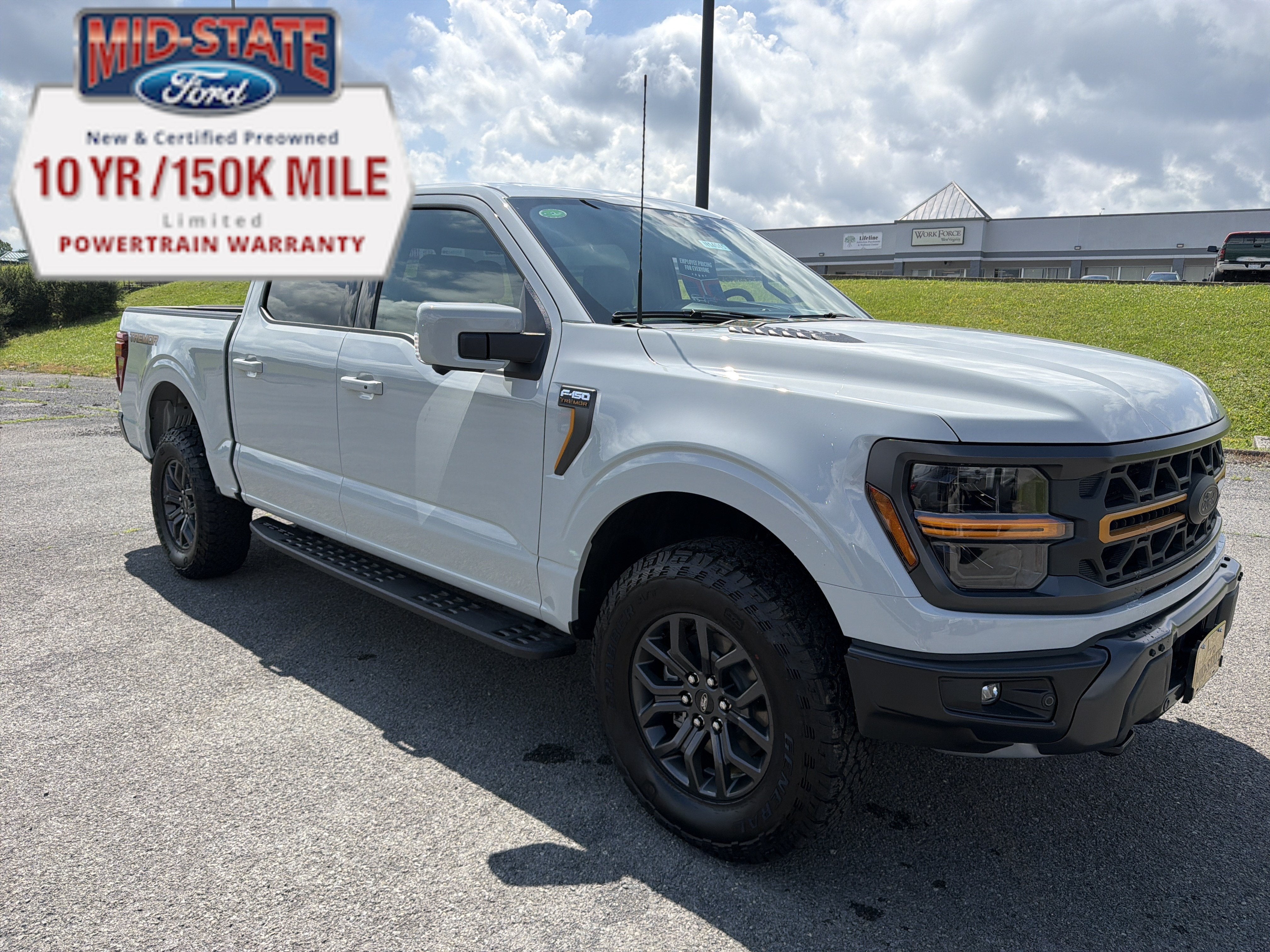 2026 Ford F-150 Tremor in Avalanche — front three-quarter view