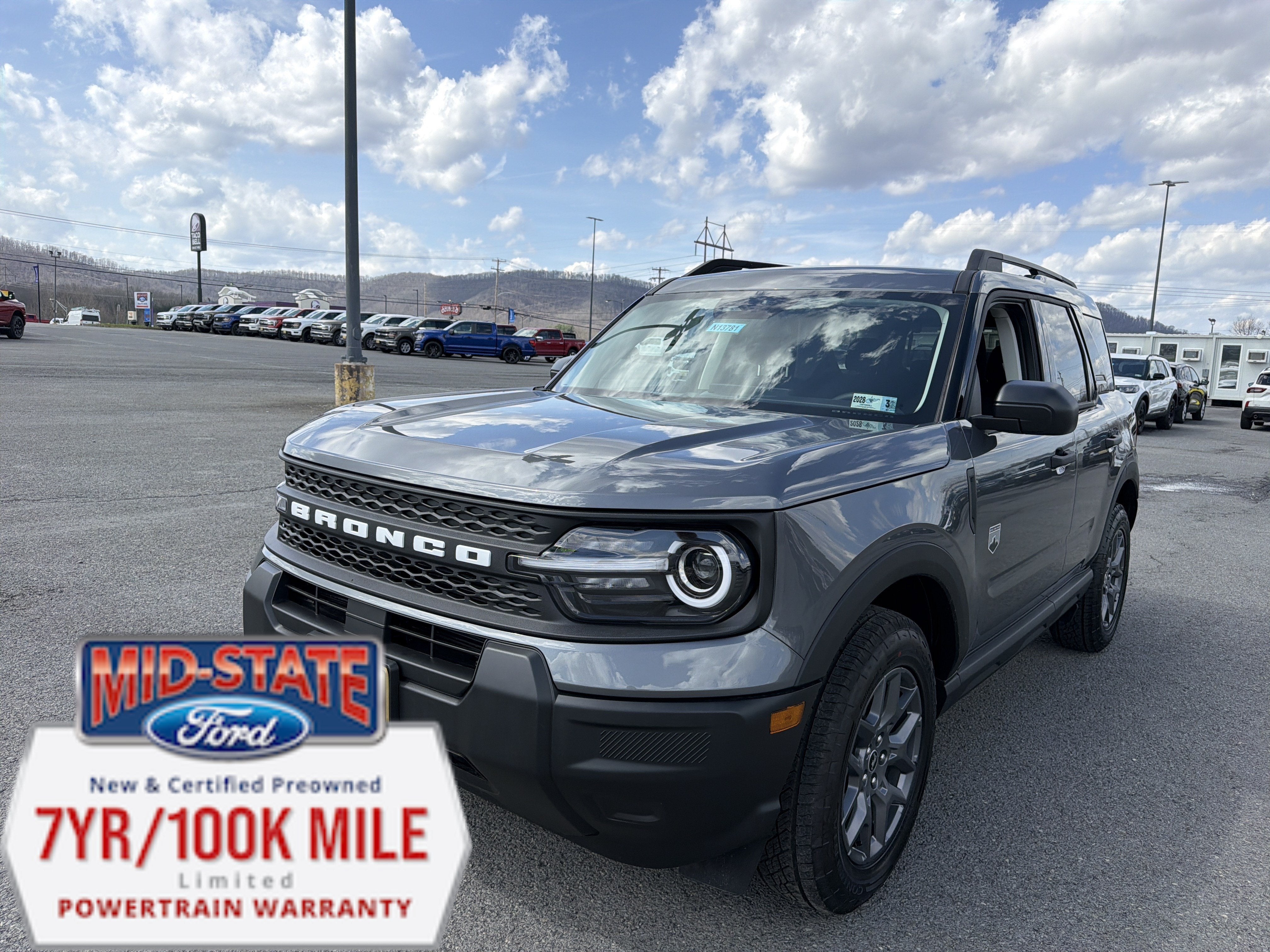 2026 Ford Bronco Sport Big Bend in Carbonized Gray Metallic — front three-quarter view